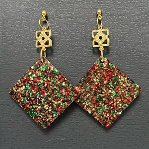 GORGEOUS Glitter Christmas Earrings